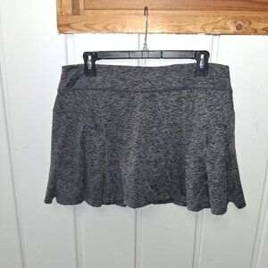 Tek Gear Dry Tek Black Grey Heather Tennis Pickleball Skort Sz L